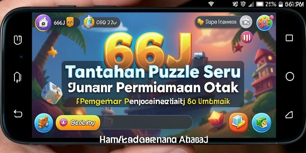 Screenshot 666J menampilkan gameplay penuh tantangan Puzzle.