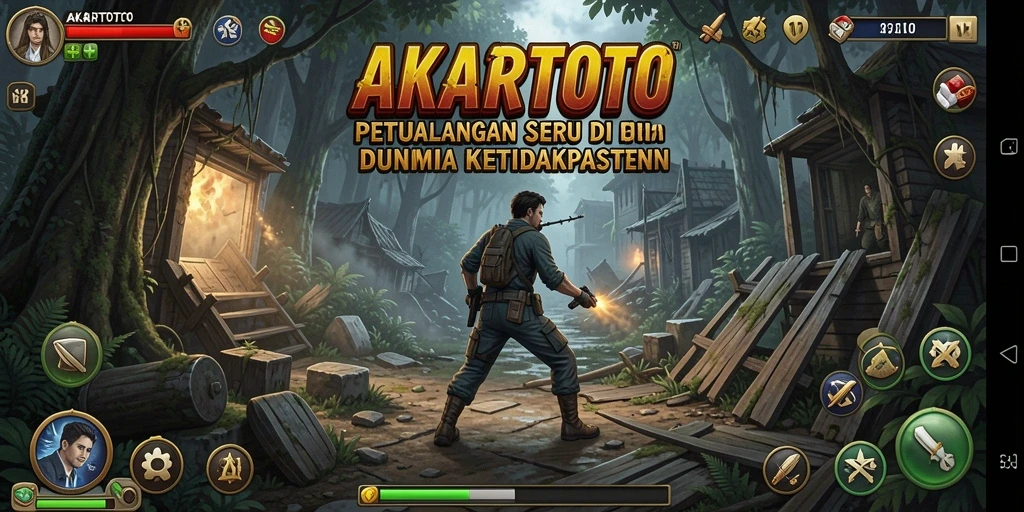 Tampilan gameplay AKARTOTO yang memukau dan penuh aksi.