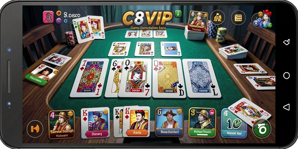 Tampilan gameplay seru di C8VIP dengan grafis menarik.