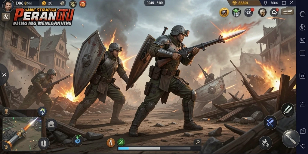 Tampilan gameplay D06 yang menegangkan dan strategis.