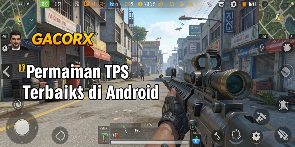 Gameplay GACORX dengan aksi tembak-menembak yang mendebarkan.