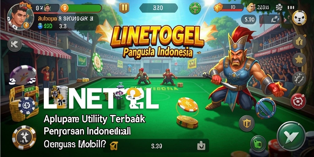 Tampilan aplikasi LINETOGEL dengan fitur optimasi kinerja.