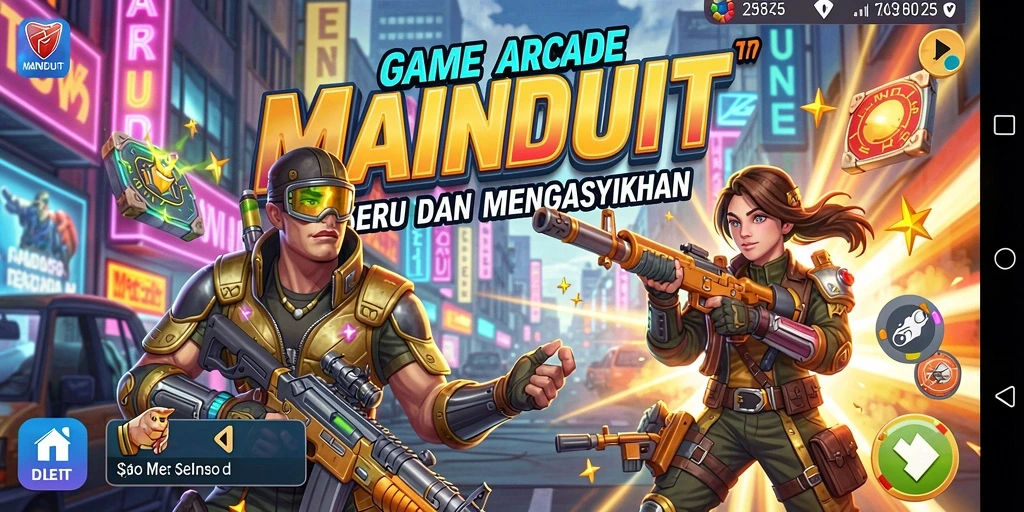 Tampilan gameplay MAINDUIT yang seru dan menantang.