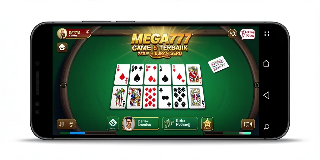 Tangkapan layar menunjukkan gameplay seru dari MEGA777 yang penuh aksi domino.