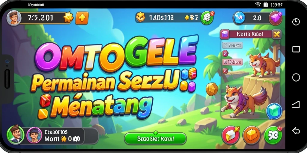 Tampilan gameplay OMTOGEL menunjukkan tantangan puzzle yang seru.