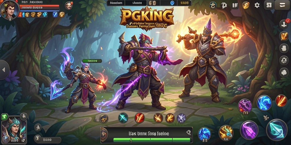 Tampilan seru dari gameplay ARPG yang menantang di PGKING.