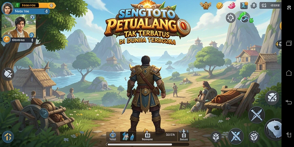 Screenshot SENGTOTO menampilkan momen eksplorasi di dunia terbuka.