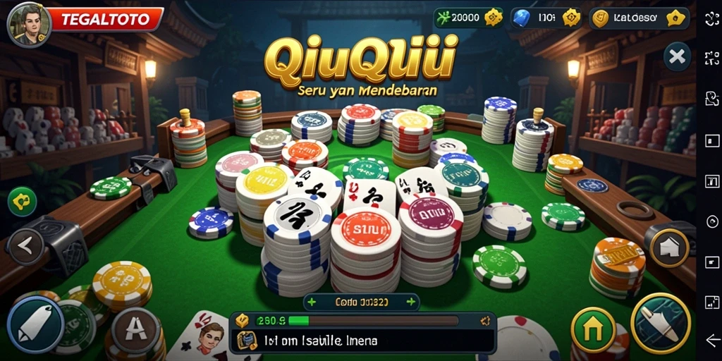 Tampilan gameplay menarik dari TEGALTOTO dengan suasana QiuQiu.